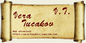 Vera Tucakov vizit kartica